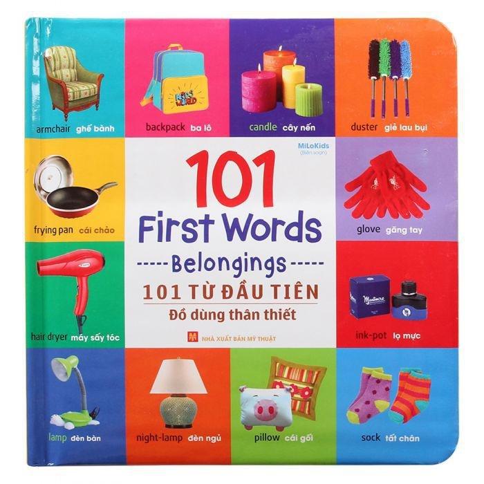 Sách 101 First Words - Belongings / 101 Từ Đầu Tiên - Đồ Dùng Thân Thiết - Minh Long