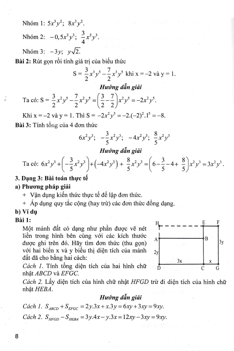 Hướng Dẫn Học Và Giải Các Dạng Bài Tập Toán 8 Tập 1 _HA