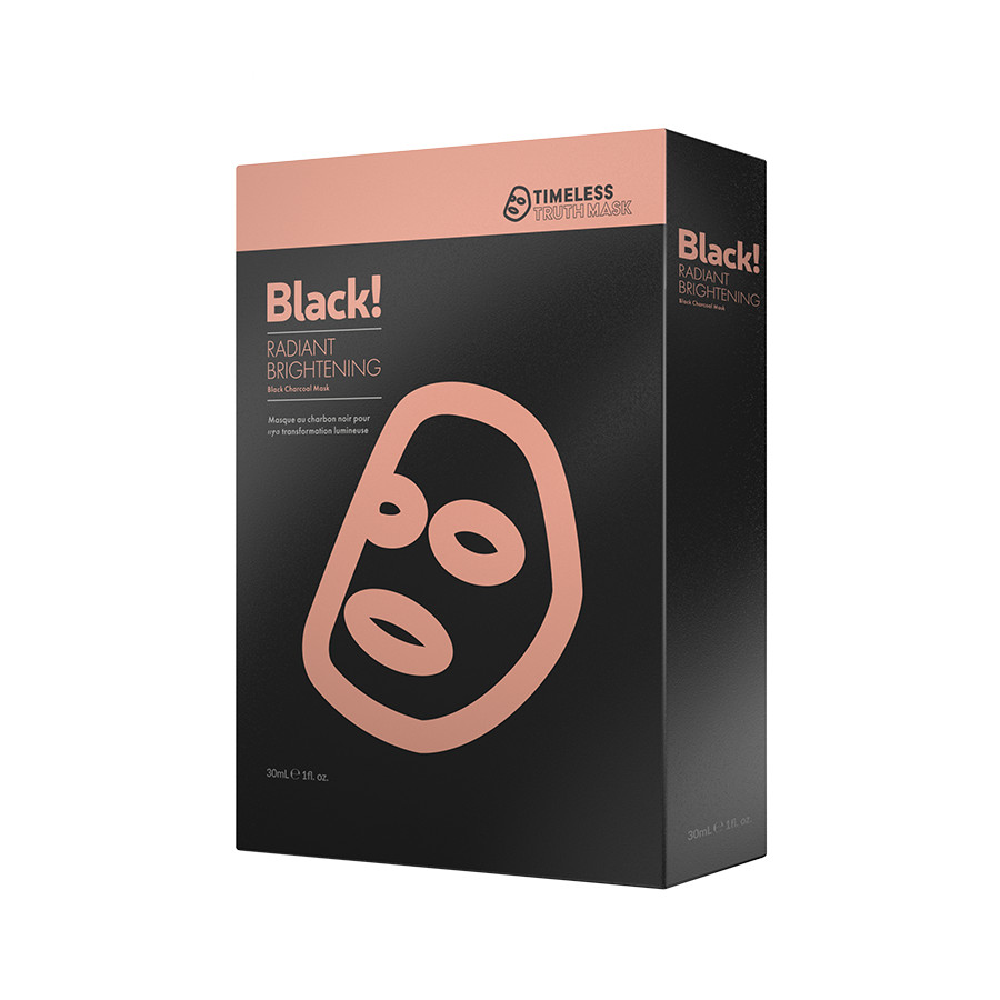 Mặt nạ than hoạt tính dưỡng trắng, ngừa sạm da Timeless Truth Mask - Black Radiant