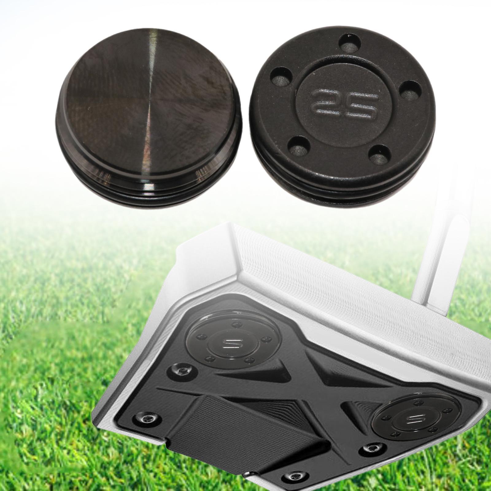 2Pcs Golf Custom Putter Weights Sturdy Accessories Black