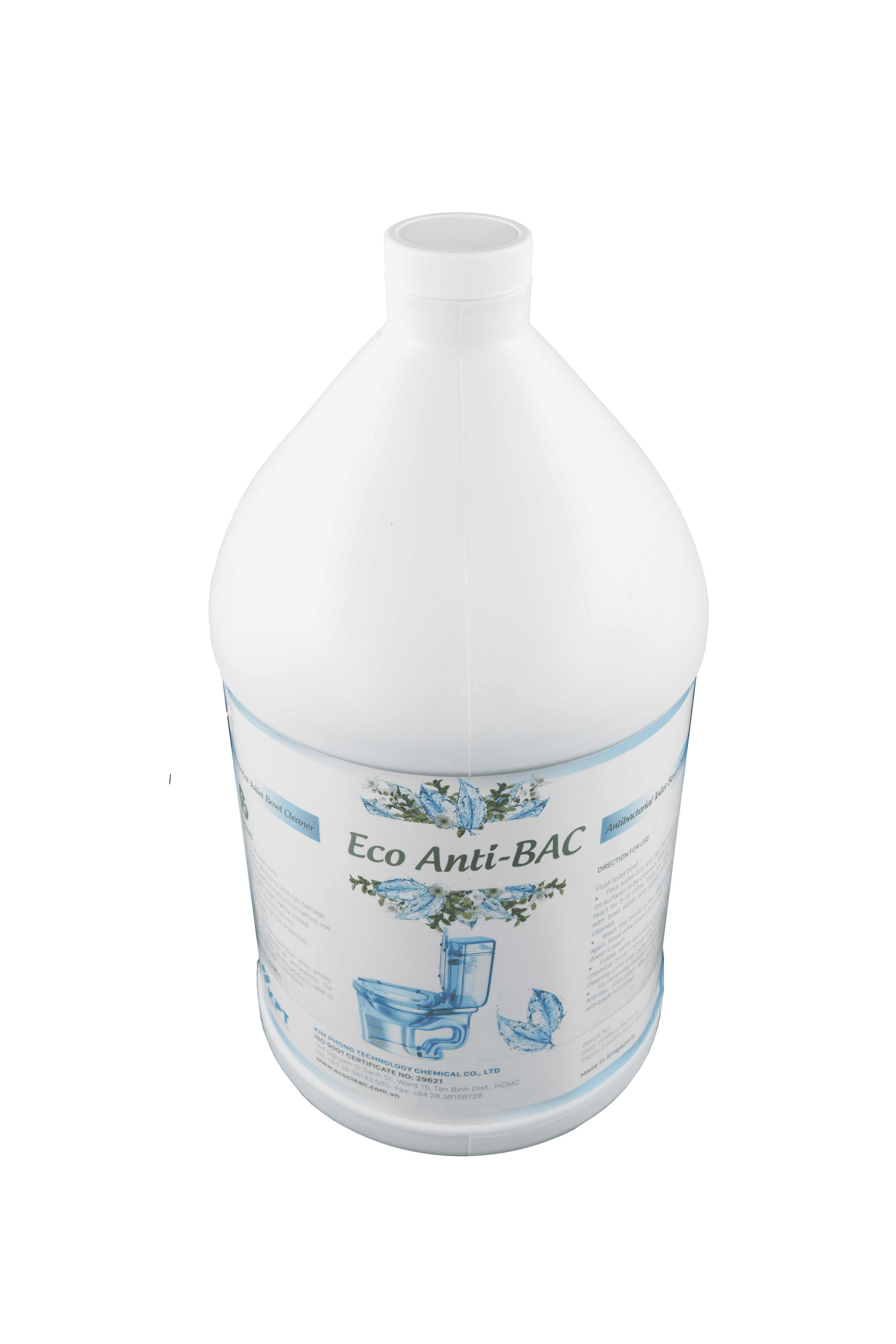 Dung Dịch Vệ Sinh, Diệt Khuẩn Bồn Cầu, Nhà Vệ Sinh - Eco-Anti Bac - Chai 1 Gallon