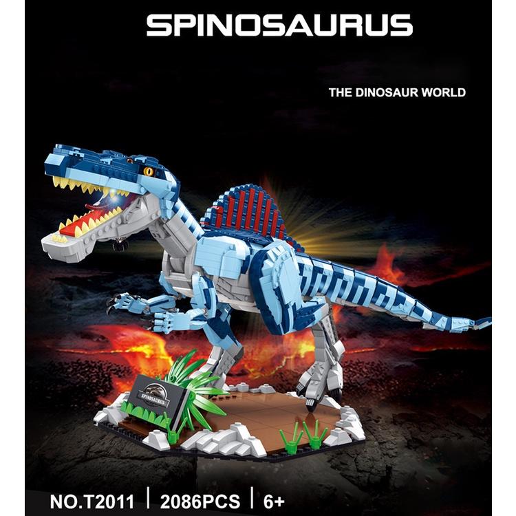 Đồ chơi Lắp ráp Khủng Ăn Thịt Spinosaurus, Gaomisi 2011 Xếp hình thông minh, Sách hướng dẫn, Nhựa ABS an toàn