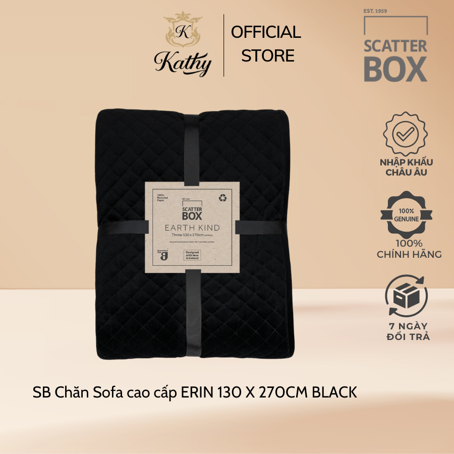 Scatter Box Chăn Sofa cao cấp nhập khẩu Ireland Anh Quốc ERIN kích thước 130 X 270CM Phong cách hiện đại