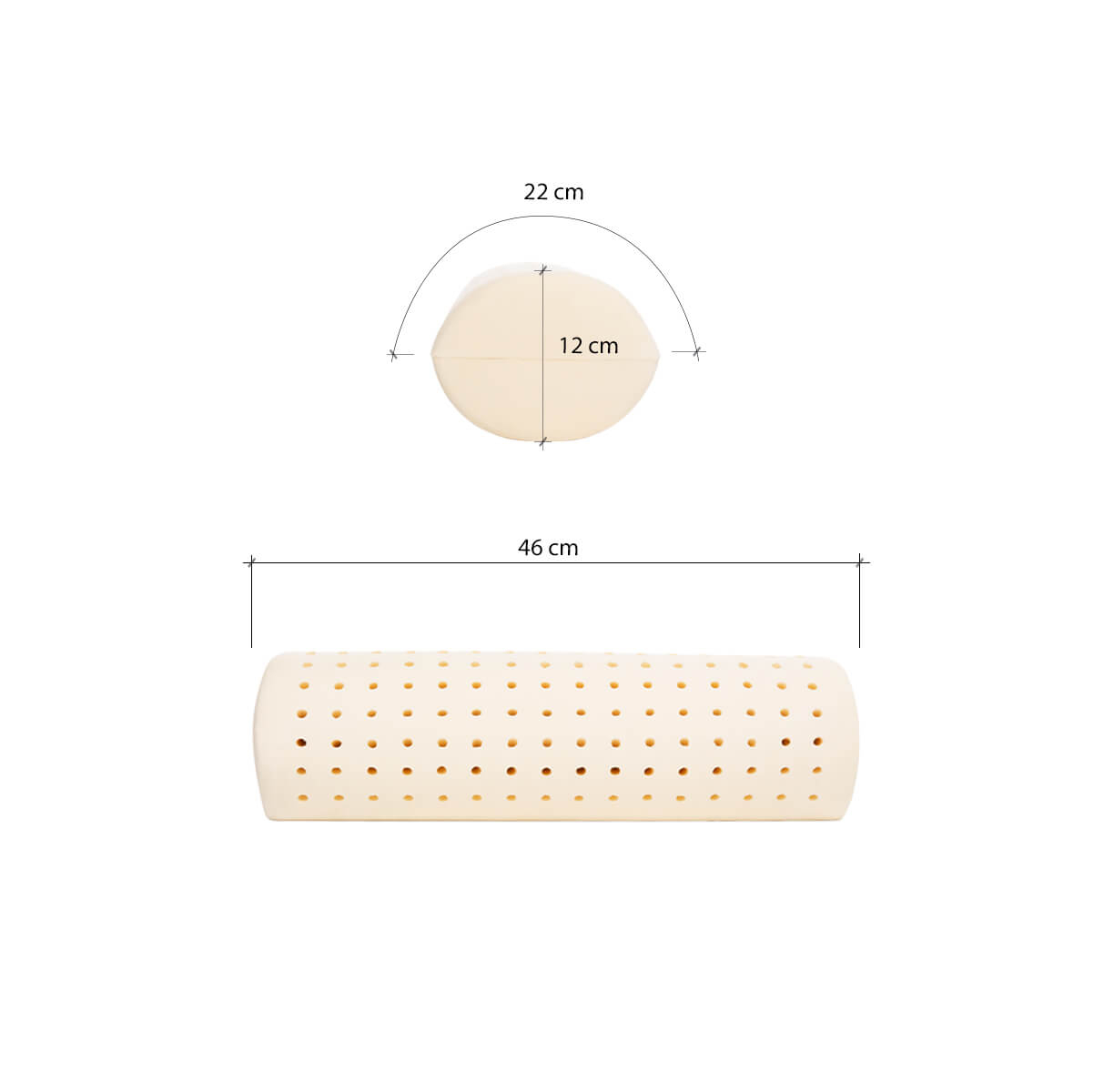 Gối Ôm Trẻ Em Cao Su Liên Á Bolster - Cao Su Thiên Nhiên 100