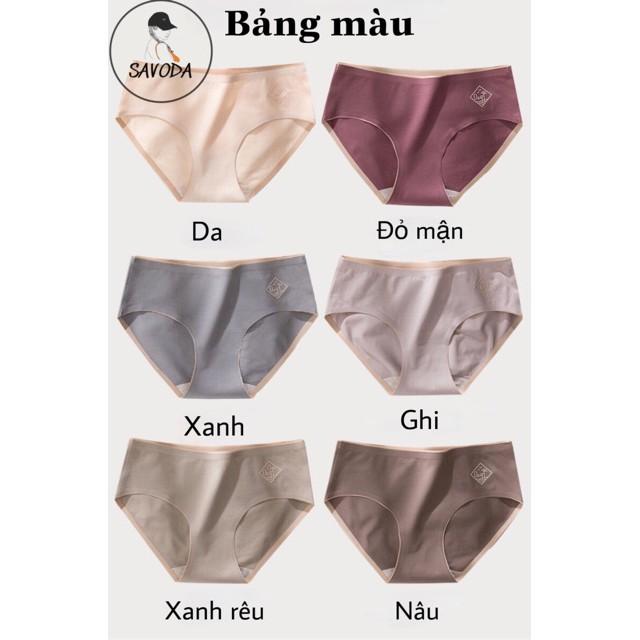 Quần lót nữ ️️ Quần chip nữ kháng khuẩn - Quần lót nữ Cotton Ép Không Đường May