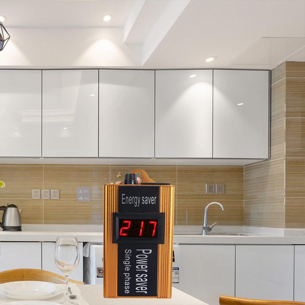 100KW Power Saver Energy Saving Devices Digital LCD Display Energy Savers Power Saving Box Use Safety Stabilize Voltage Protect Devices
