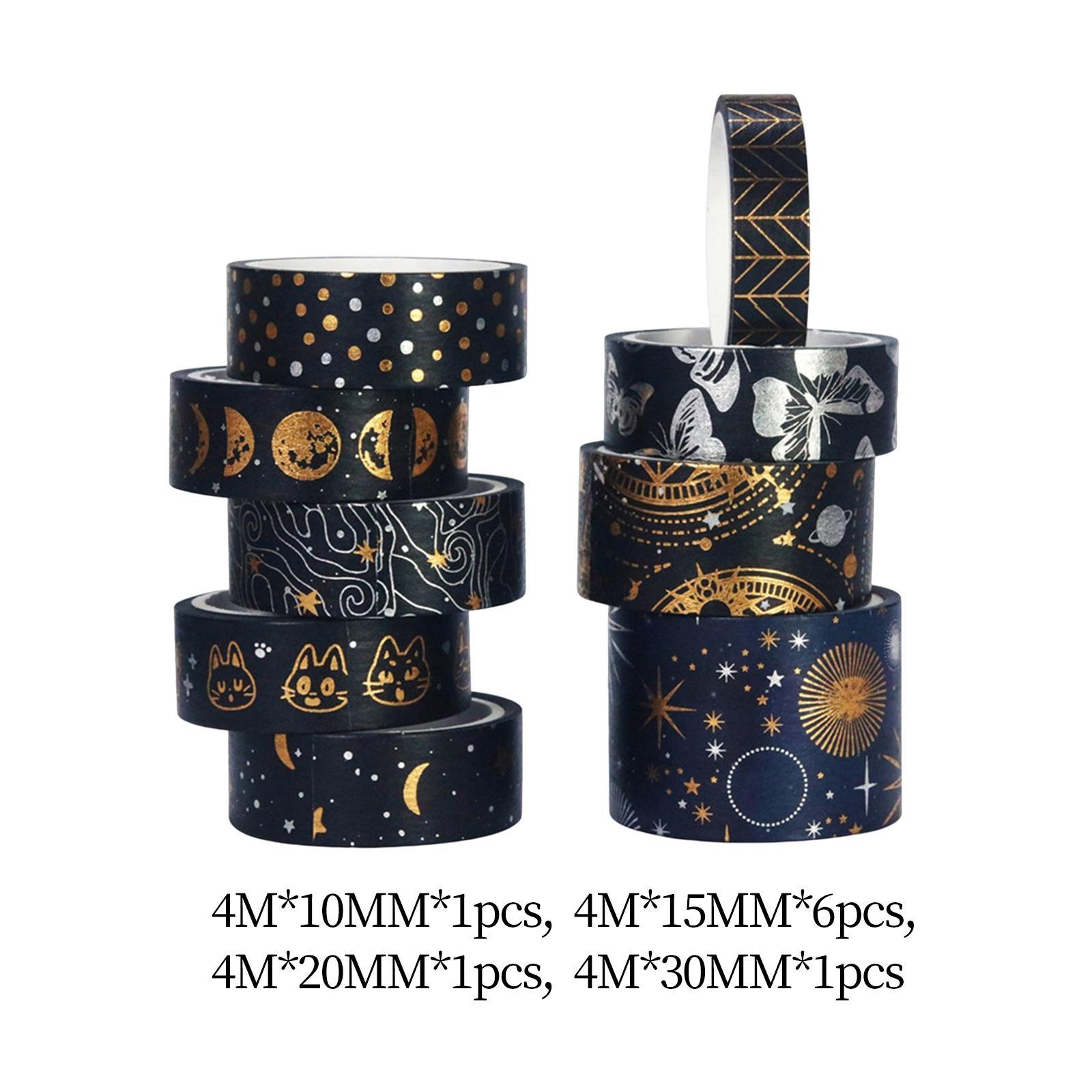 9x Astrolabe Washi Tape Set Decorative Masking Tape Sticker Stationery for Photo, Card Making, Gift Wrapping, DIY Craft, Party Supplies