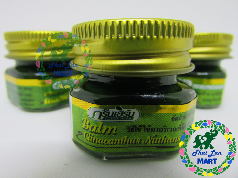 DẦU CÙ LÀ GREEN HERB COOLING BALM HÀNG NỘI ĐỊA THÁI LAN 10 GAM