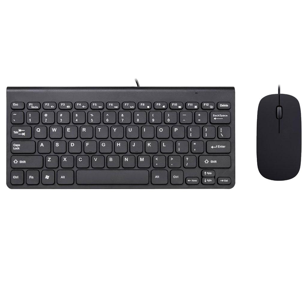USB Keyboard and Mouse Set, Thin Small Compact Keyboard+Mouse