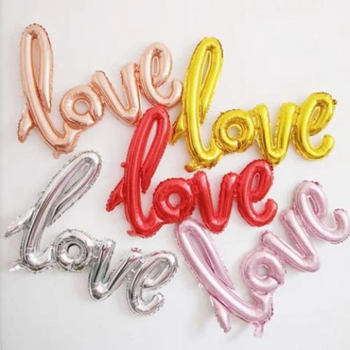 Bong bóng chữ love size nhỏ love letter hpni62