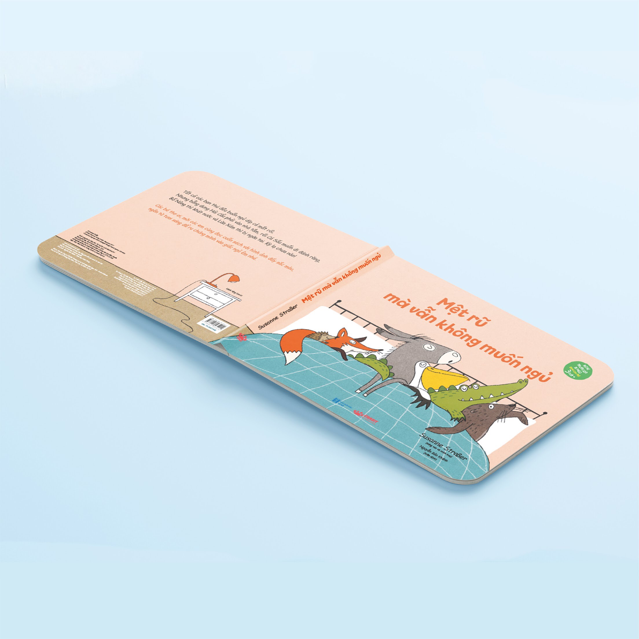 Sách Mệt rũ mà vẫn không muốn ngủ - Rủ rỉ trước giờ đi ngủ - Board Book dành cho trẻ từ độ tuổi 3+ - Truyện thiếu nhi Crabit Kidbooks