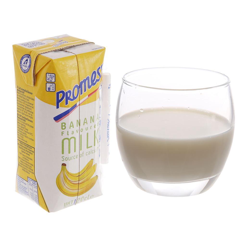 Sữa Tươi Vị Chuối Promess 200ml - Nhập Khẩu Pháp