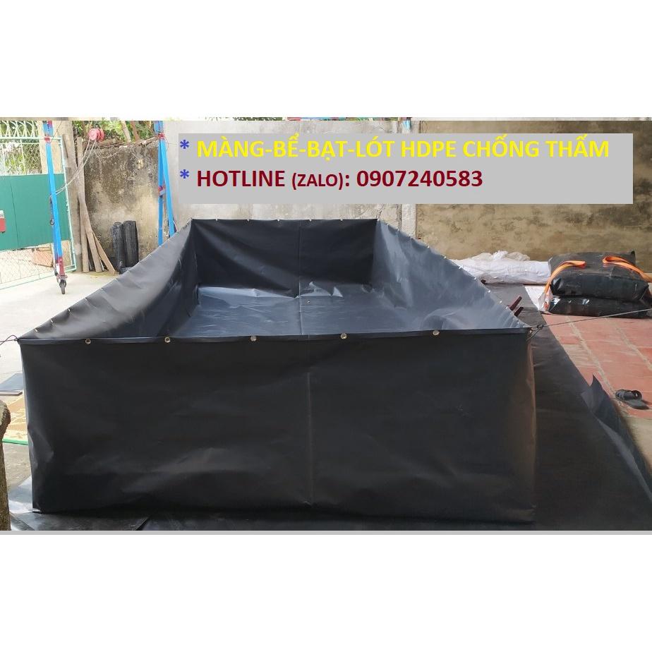 BỂ BẠT, BỂ BẠT HDPE CHỐNG THẤM NUÔI ỐC, LƯƠN, CUA, CÁ, ẾCH.