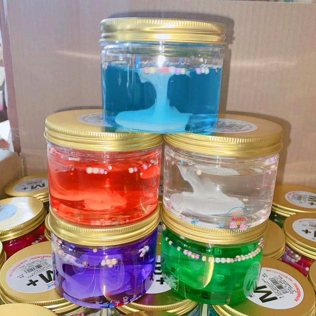 Slime thạch băng hang động cốm xốp 9 màu cực đẹp Đồ chơi hũ slam chất nhờn ma quái squishy 200ML