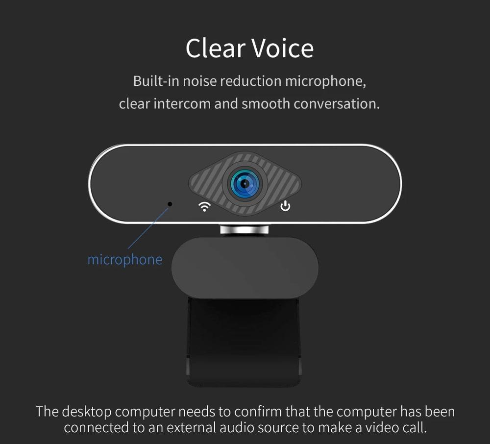 Webcam Xiaovv 1080p với micrô rộng 150 ° góc USB HD máy ảnh máy tính máy tính xách tay máy tính máy tính trên máy tính cho zoom youtube: 1PC camera web
