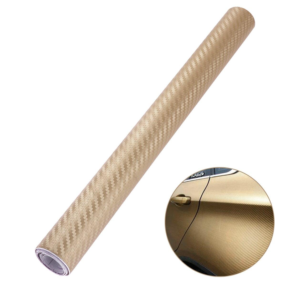 New 30cm*127cm DIY 3D Carbon Fiber Vinyl Car Wrap Sheet Roll Film Car Styling Motorcycle Car Stickers Decal Car Accessories A20