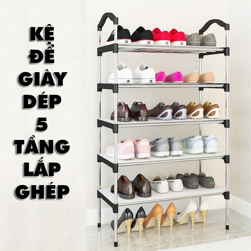 KỆ ĐỂ GIÀY DÉP INOX 5 TẦNG CHẮC CHẮN , BỀN ĐẸP, CHẤT LIỆU INOX CAO CẤP KO BỊ GỈ , SIÊU BỀN