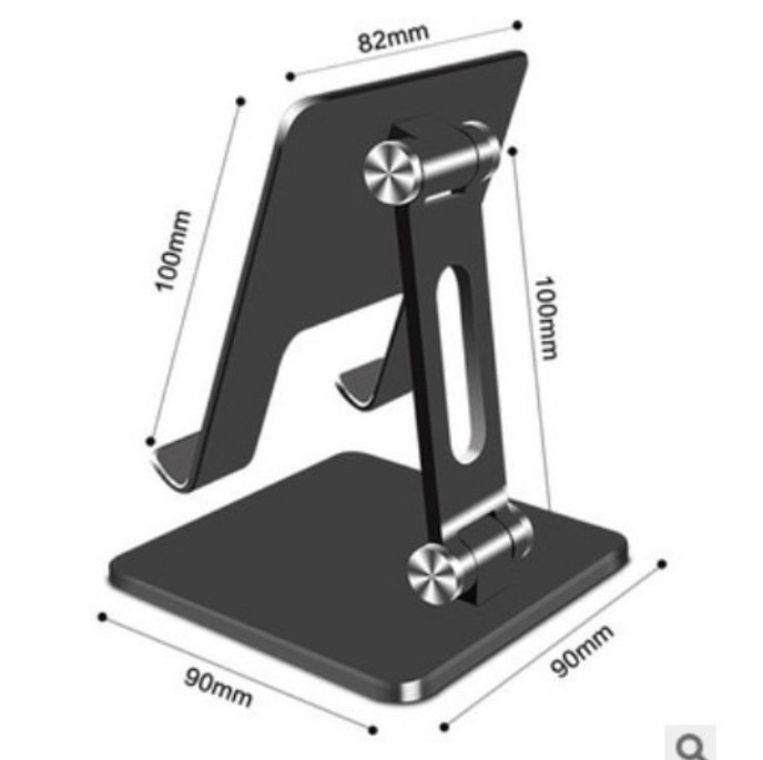 Giá Đỡ Điện Thoại, Kệ Máy Tính Bảng Gấp Gọn Nhôm Nguyên Khối Cao Cấp - Dành cho các kích thước từ 3.4 inch đến 15 inch