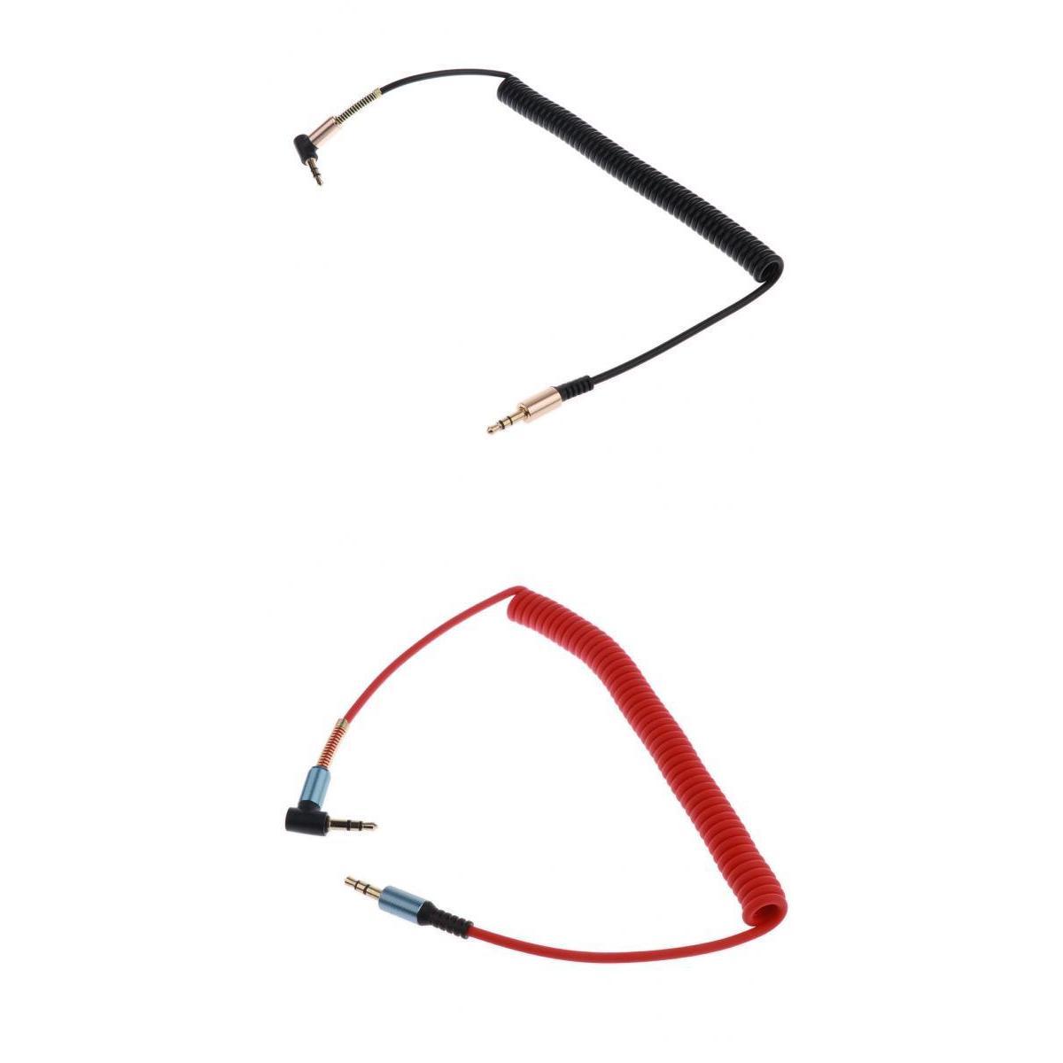 2Pack 3.5mm Gold Plated Aux Stereo Male - Male Audio Headphone Cable