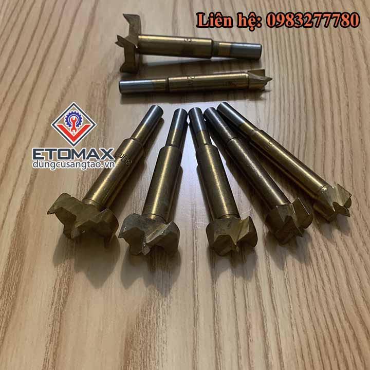 Bộ 7 mũi khoan khoét lỗ 2 cạnh đường kính từ 12mm - 35mm