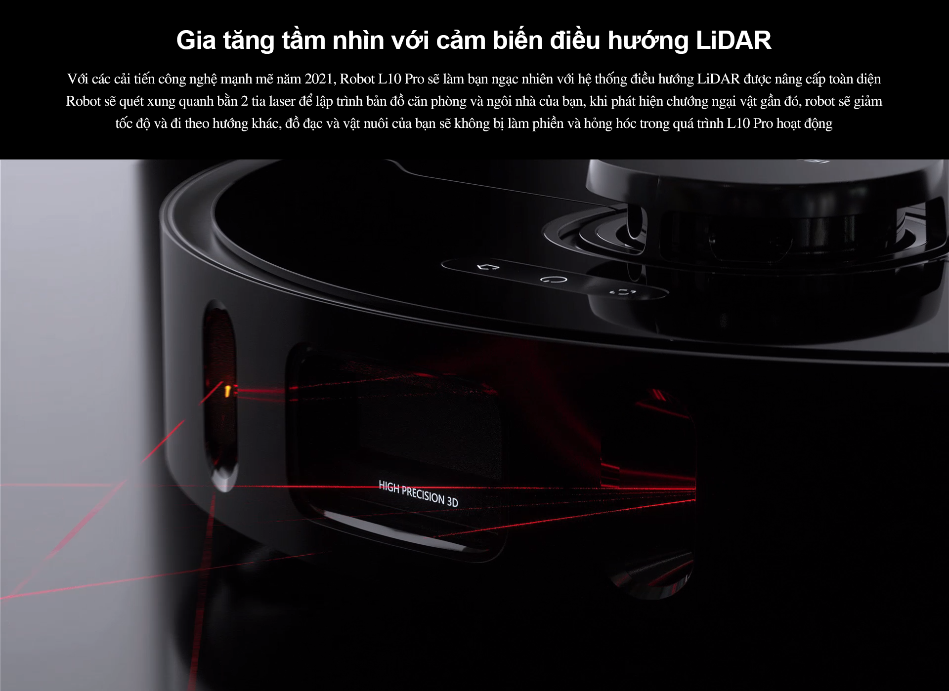 Robot Hút Bụi Lau Nhà Dreame L10 Ultra Lực Hút 5300 Pa - Hàng Chính Hãng