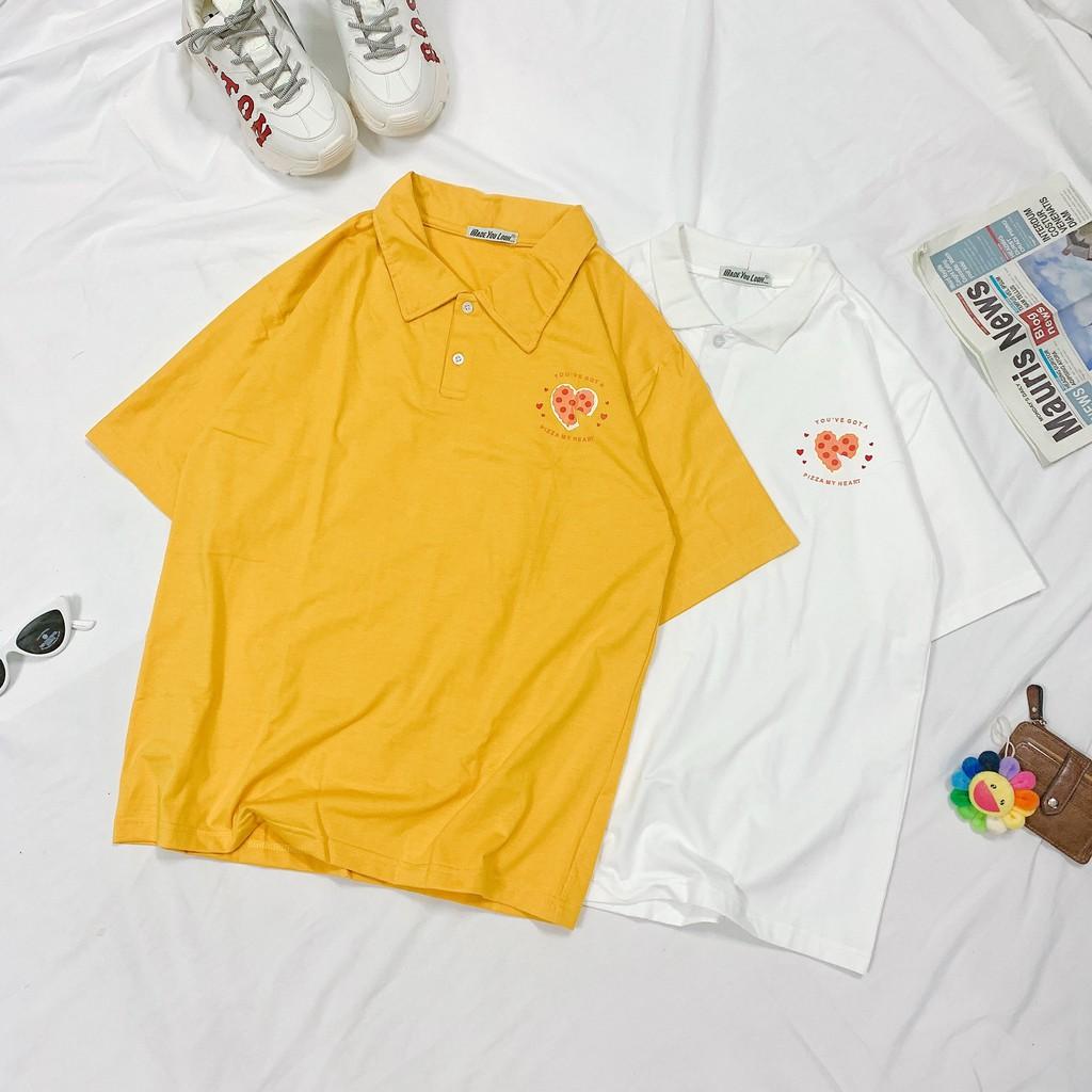 Polo áo thun có cổ UNISEX tay lỡ form rộng