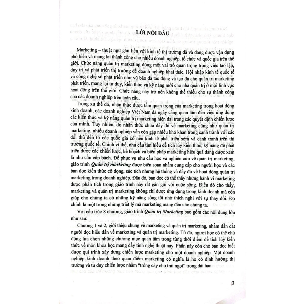 Giáo Trình Quản Trị Marketing - Dùng Cho Các Trường Đại Học, Cao Đăng Khối Kinh Tế