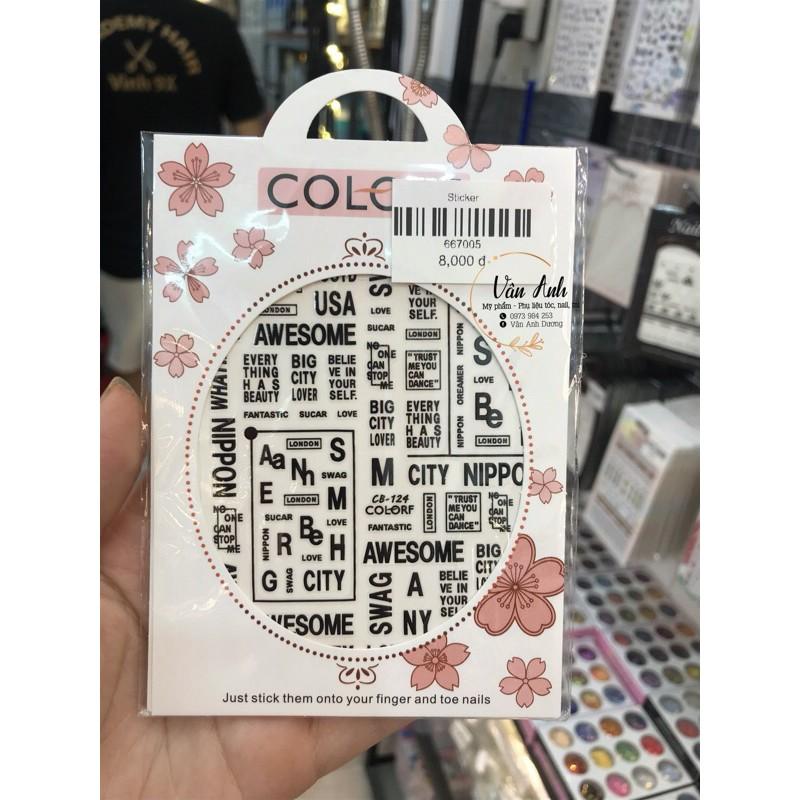 Sticker hình đủ mẫu