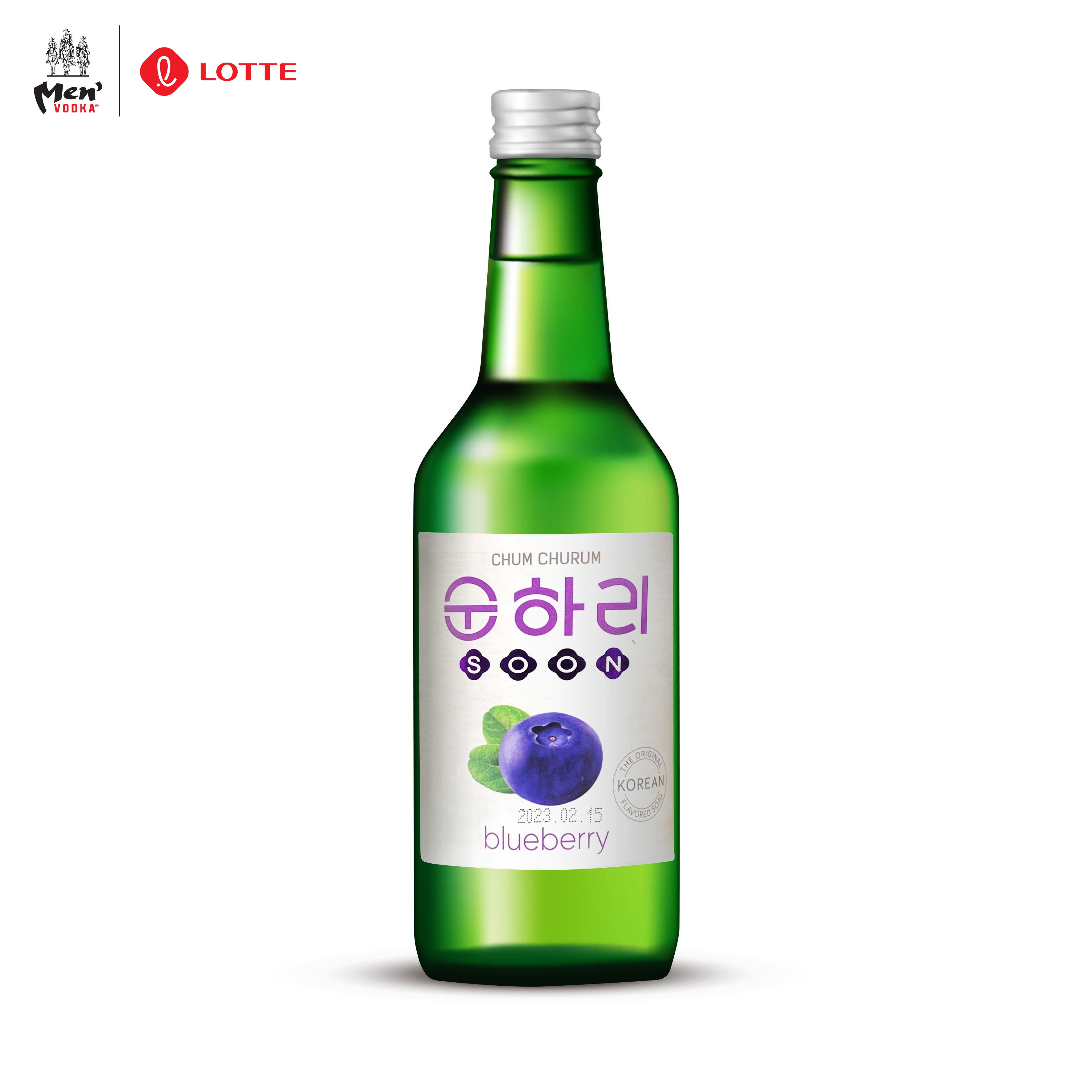 Rượu Soju Chum Churum Lotte Hàn Quốc vị Việt Quất 12% chai 360ml