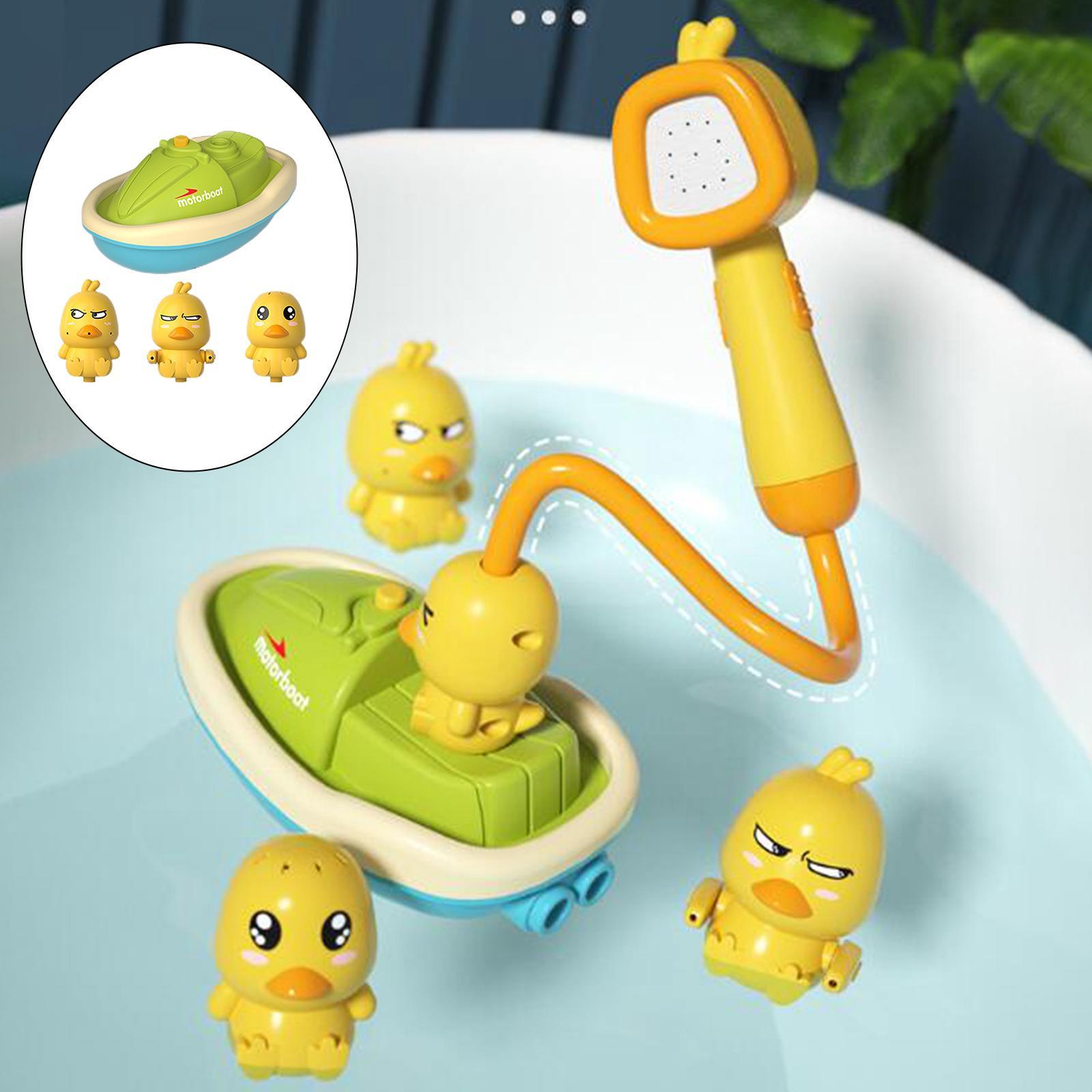 Bath Toys Cute Duck,Electric Water Spray Bathroom Bathing Toys,Kids Bath and Shower Bathtubs Interactive Children Gifts