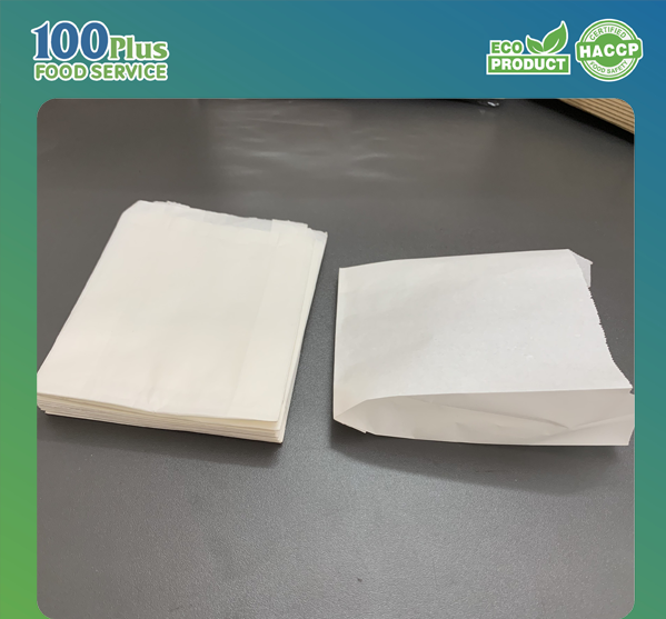 100 Túi giấy đựng thức ăn thấm dầu