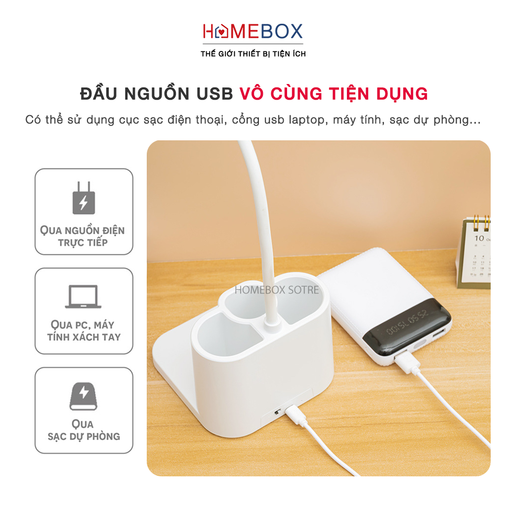 Đèn bàn học đọc sách tích điện bảo vệ mắt, Đèn học để bàn bóng LED cảm ứng 3 chế độ ánh sáng biến thiên thông minh hỗ trợ chống cận thị - Hàng chính hãng JYoohome