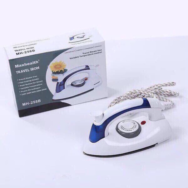 Bàn là quần áo mini gấp gọn dùng khi đi công tác, du lịch, dễ sử dụng - Bàn ủi hơi nước mini cầm tay KHUYẾN MÃI SỐC