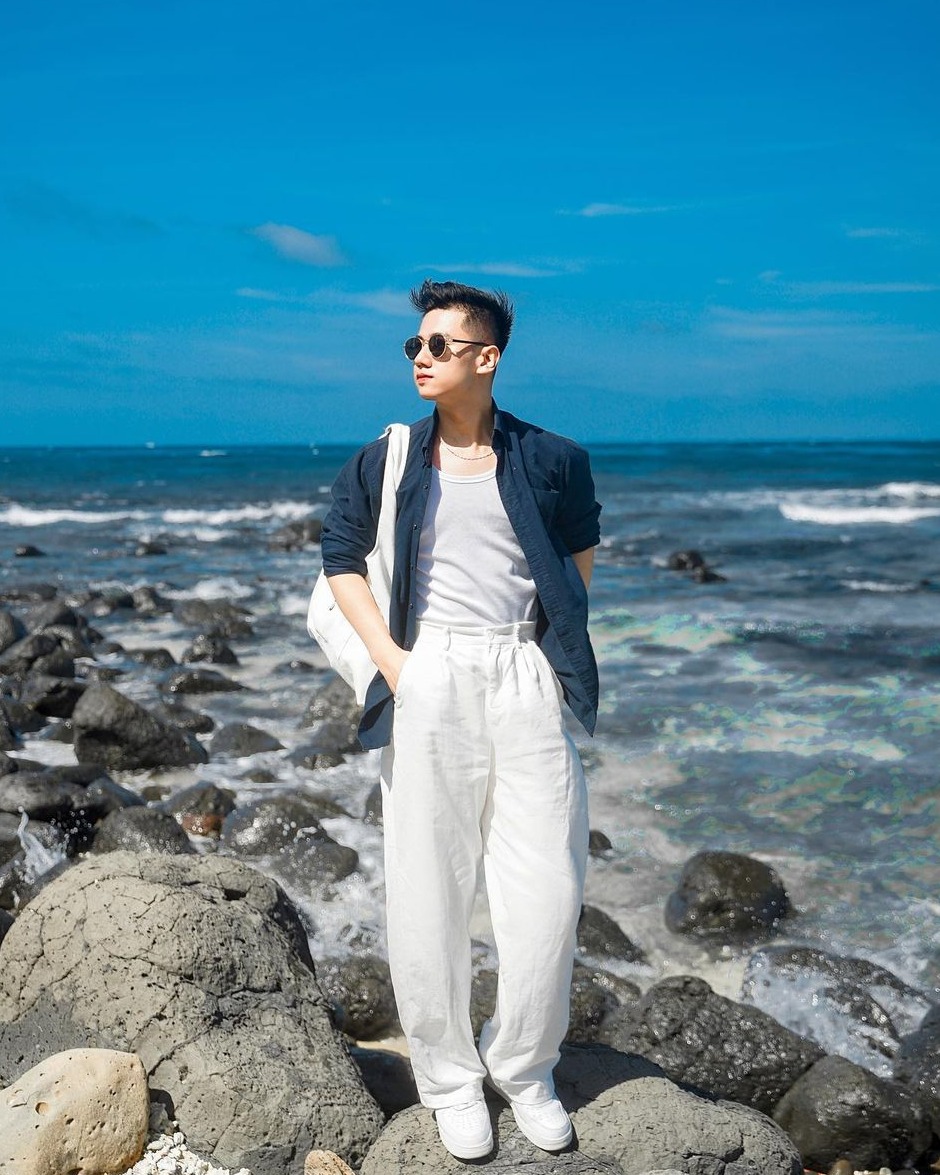 Áo Sơ Mi ROUTINE Nam Tay Dài Trơn Form Fitted - 10S23SHL003 | LASTORE MENSWEAR