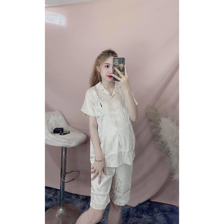 Bộ bầu mặc nhà mùa hè chất mát có khóa sau sinh - Đồ bộ bầu mặc được sau sinh