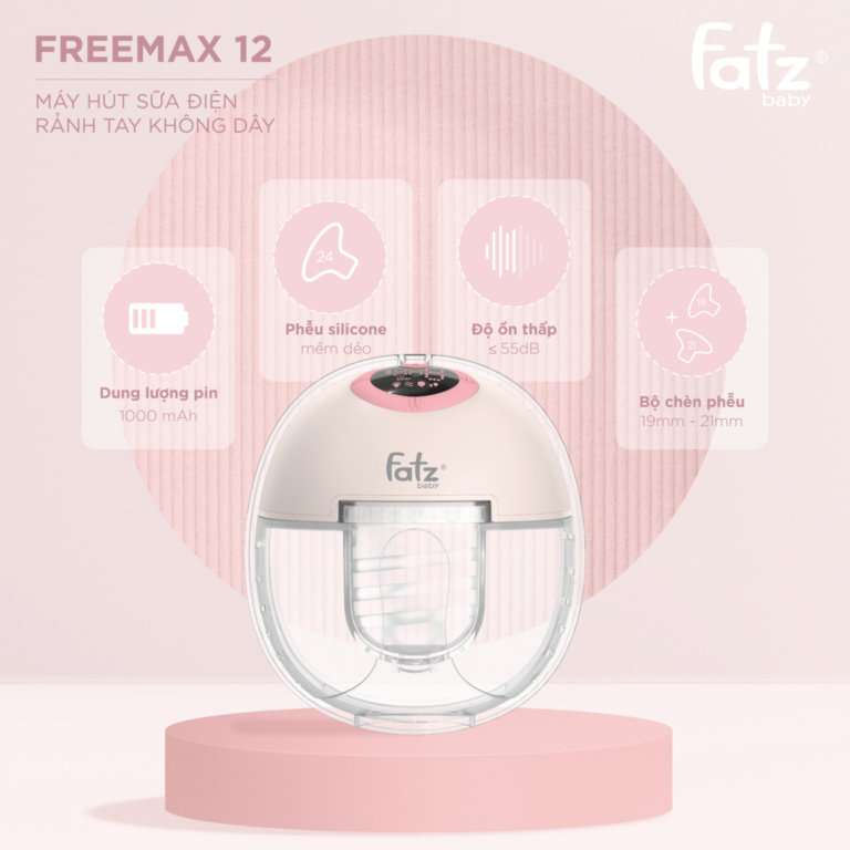 Máy hút sữa điện rảnh tay không dây có pin sạc Fatzbaby Freemax 12- FB1232TP(4 chức năng hút)