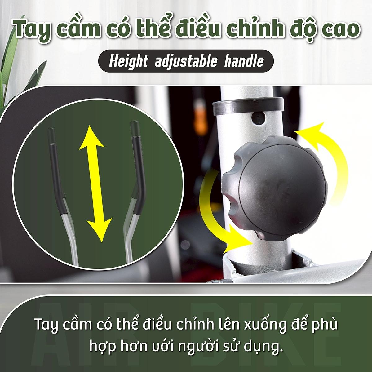 BG Xe đạp tập tại nhà thể dục 8703 kết hợp tay chân - giúp rèn luyện sức khỏe hiệu quả
