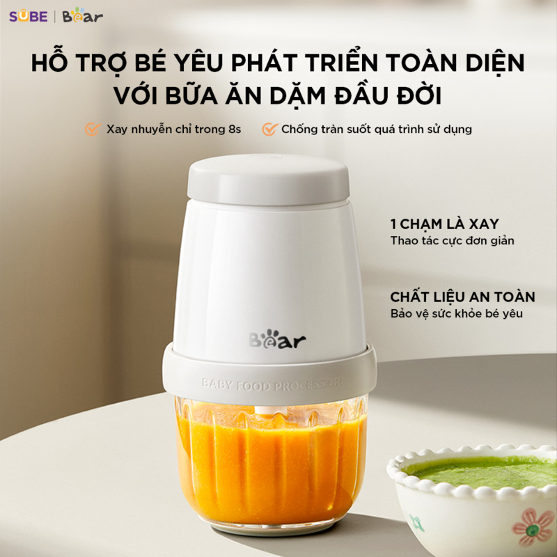 Máy xay ăn dặm Bear 0.3L CH-5H02D24 - Hàng Chính Hãng