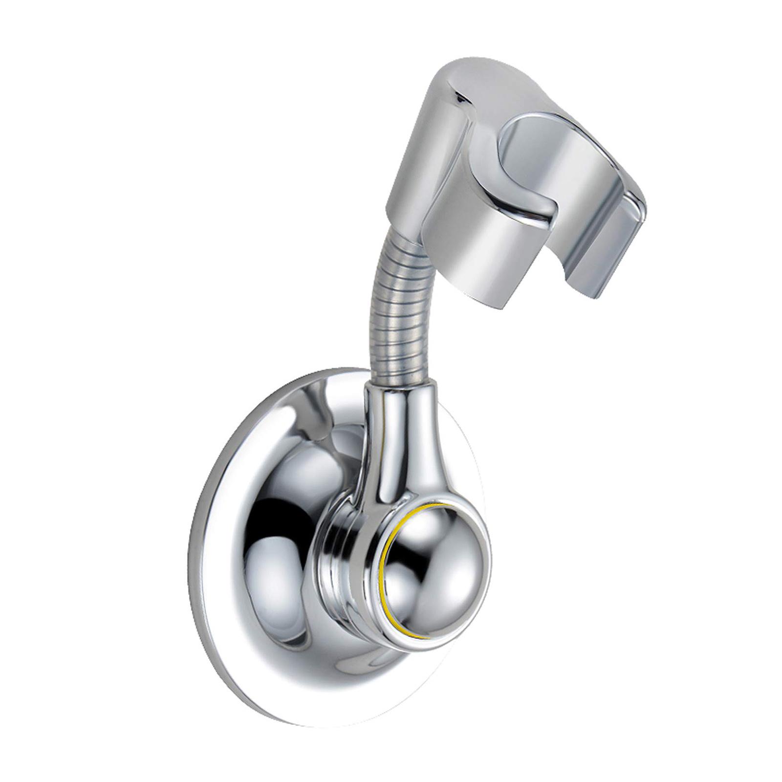 Shower Head Holder Suction Cup Handheld Bracket Adjustable Height Shower Holder, Removable Wall Mounted Suction Bracket