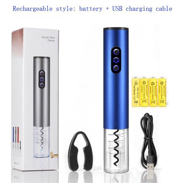 Electric Wine Automatic Bottle Opener Portable Bottle Open Household Foil Cutter Electric Wine Opener Kichen Accessories