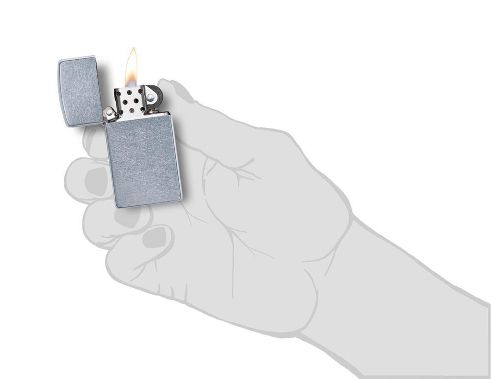 Bật Lửa Zippo Slim Street Chrome 1607