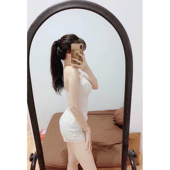 Đồ ngủ phi lụa ren có mút sexy