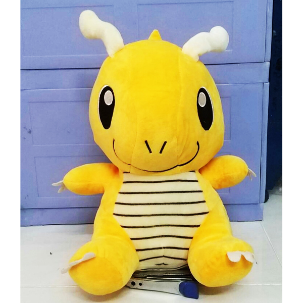 Gấu Bông Pokemon - Rồng Dragonair (35 Cm) Gb220 (Tặng 1 Móc Khóa Dây Da Pu Đính Đá Lấp Lánh)