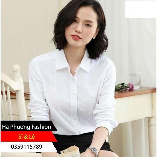 Áo sơ mi nữ dài tay - trẻ trung- phong cách - sang trọng dành cho chị em công sở
