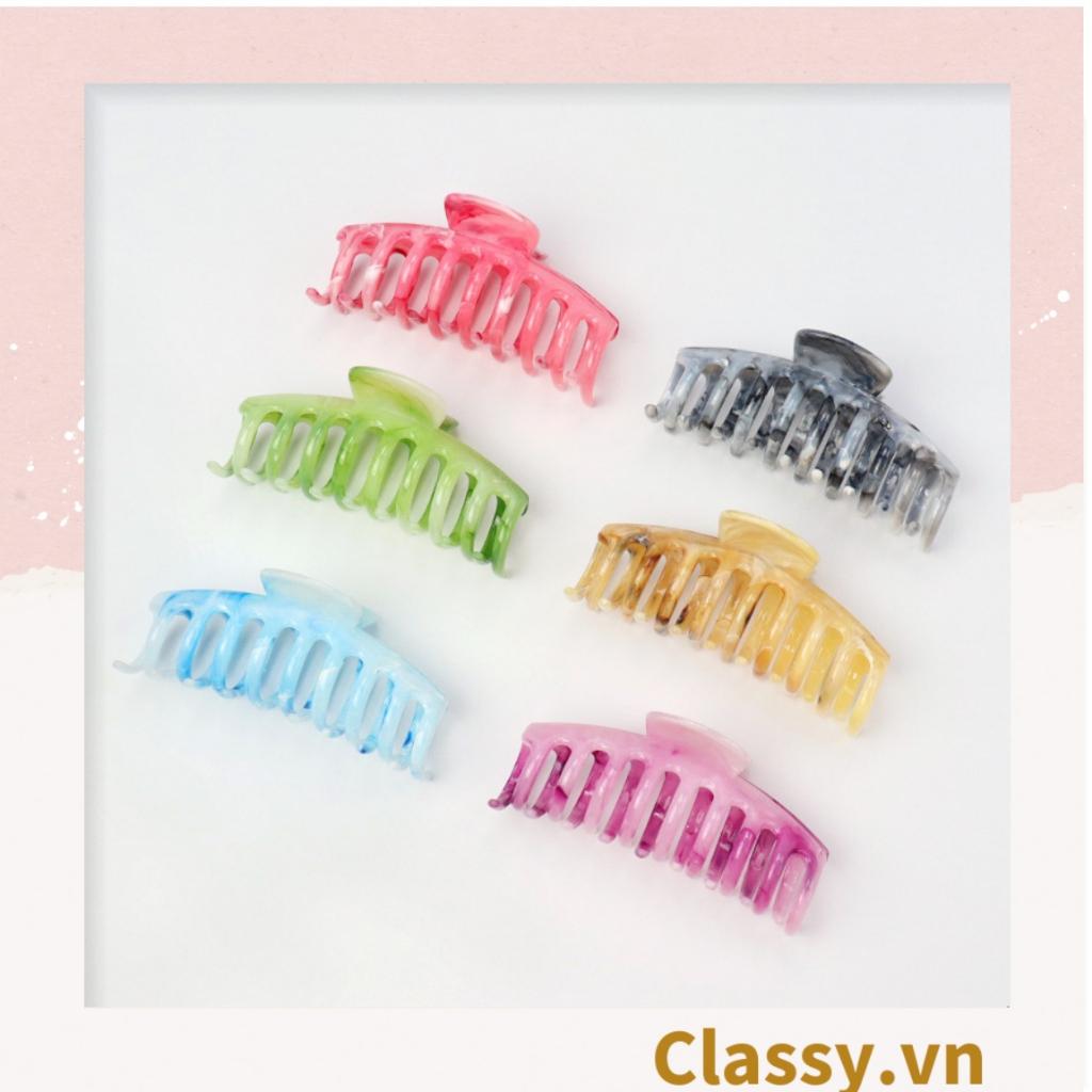 Kẹp càng cua Classy  kẹp tóc cỡ lớn, màu cẩm thạch PK1612