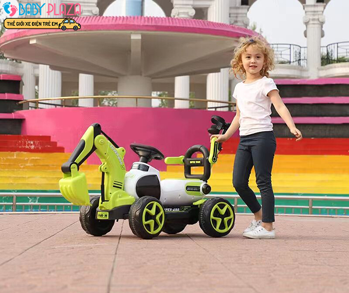 Xe múc chạy điện có cây đẩy BABY PLAZA SMT-9188