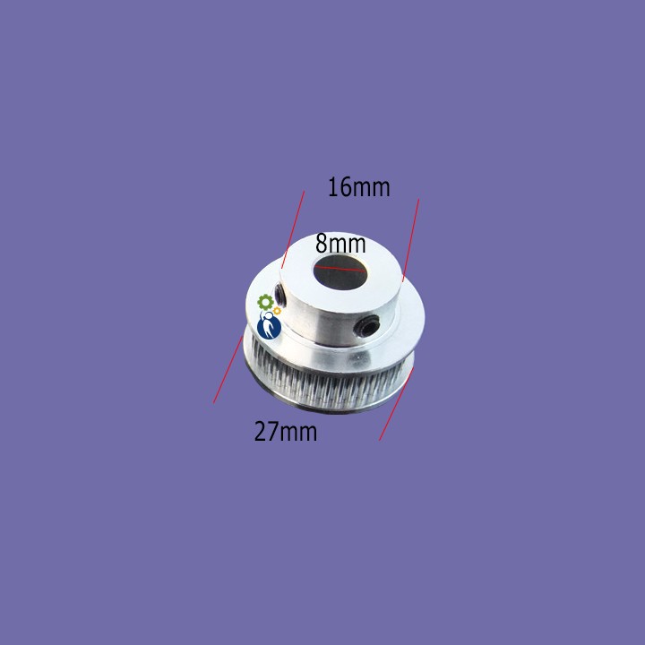 Buly, Puly, Pulley Trục 8mm - 40 Răng, sử dụng với dây đai 2GT-6mm