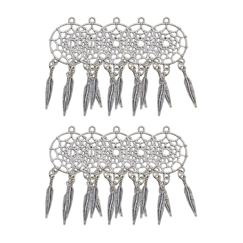 SET OF 20 DREAM CATCHER ALLOY PENDANTS JEWELRY MAKING CHARMS FINDINGS DIY CRAFTS