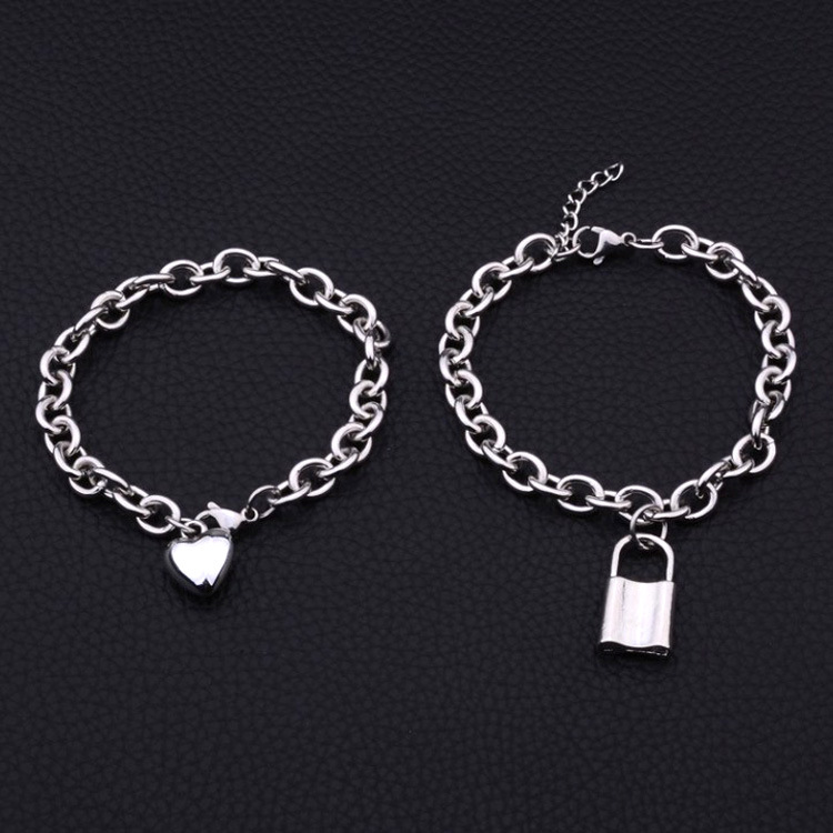 Set 2 lắc tay khoá tình yêu độc đáo