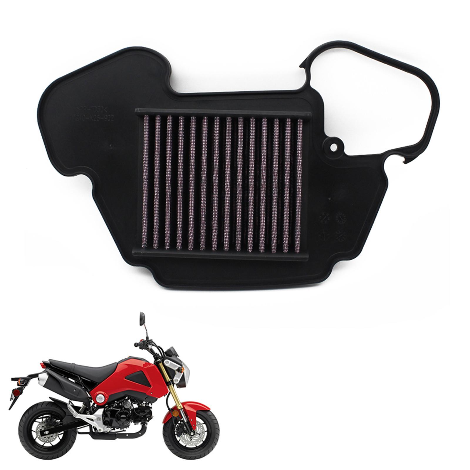 Motorcycle Air Intake Filter Cleaner Element, Accessory, Reusable, Durable Professional Easy Installation Easy to Use Easy to Clean Replacement